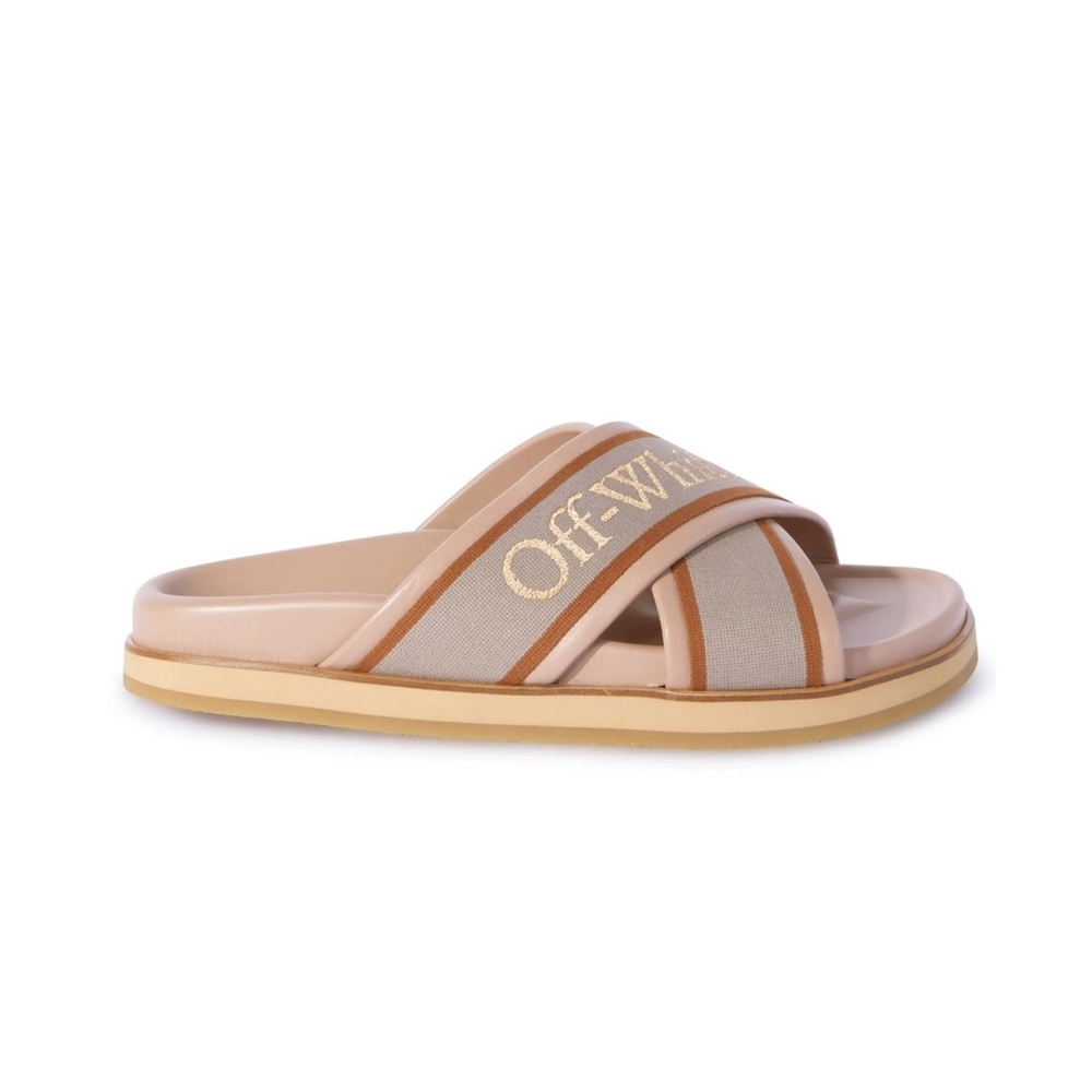 Off-White Criss-Cross Leather Slides -
Size 37 - Picture 8 of 13